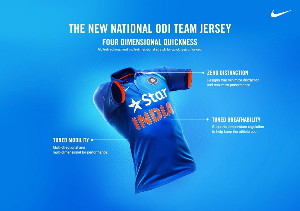 indian cricket team nike new jersey