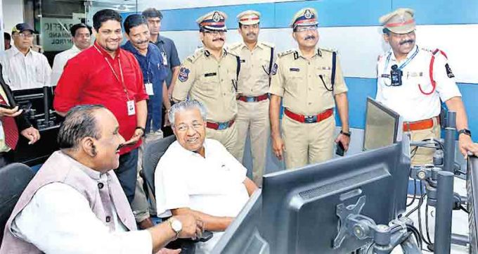 Image result for Pinarayi Vijayan appreciated Telangana Cops