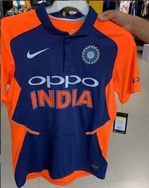 indian team orange jersey 2019