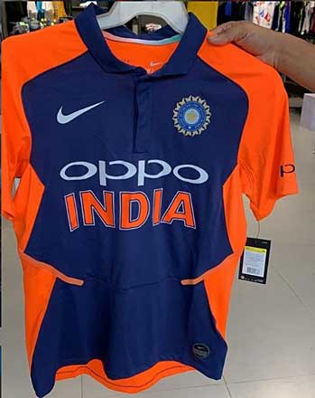 indian team jersey colour