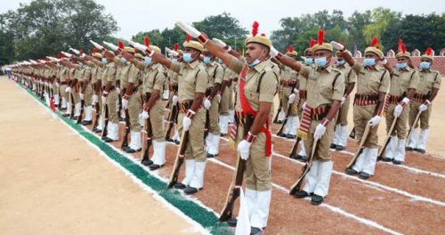 Stipendiary Cadet Trainee Police Constables take part in Dikshant Parade