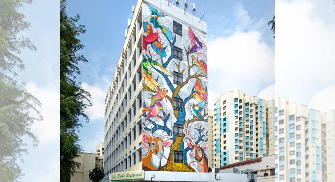 Singapore tallest murals