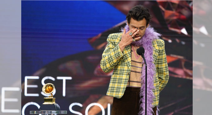 Harry Styles wins his first-ever Grammy for ‘Watermelon Sugar’