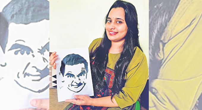 Hyderabad techie Sirisha Vachaspathi’s paintings depict her strong roots