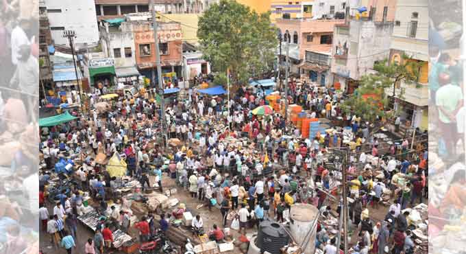 Hyderabad markets bustle with activity during 4-hr lockdown relaxation