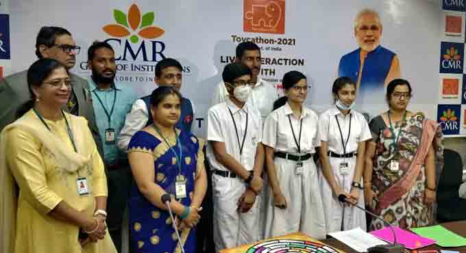 PM Modi interacts with CMRCET students