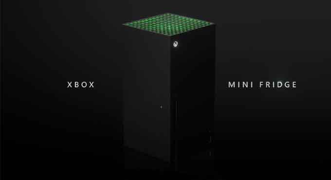 Microsoft Xbox Series X-shaped mini fridge was unveiled