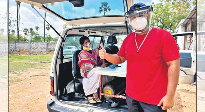 NRI turns ambulance driver