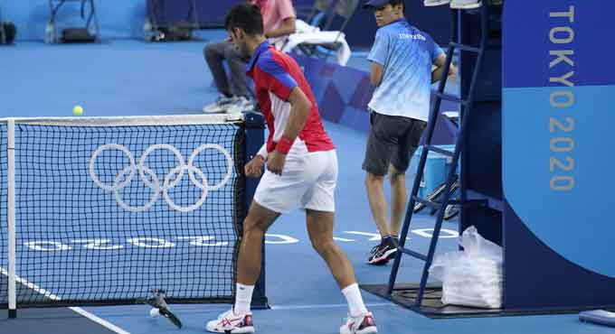 Tokyo Olympics: Djokovic loses cool in bronze-medal loss-Telangana Today
