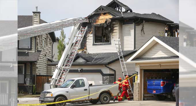 Seven including four children killed in Canada fire