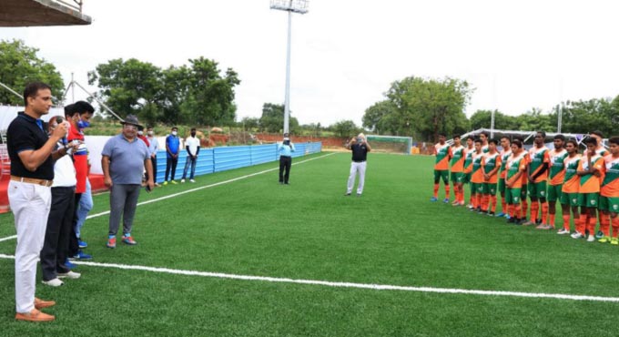 New artificial grass football ground inaugurated at Sreenidhi FC