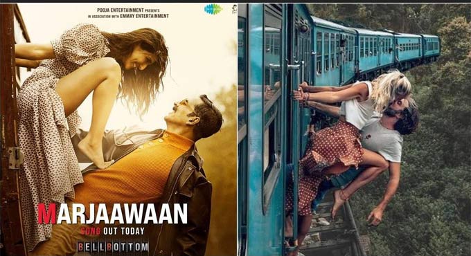 ‘Bell Bottom’ song ‘Marjaawan’ poster copied from Sri Lankan couple’s pic?