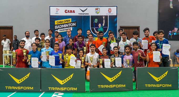 Badminton tourney: Karthik, Srivedya clinch CABA titles