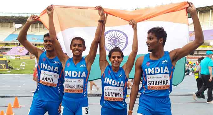 Indian mixed 400m relay team wins bronze in World Championship