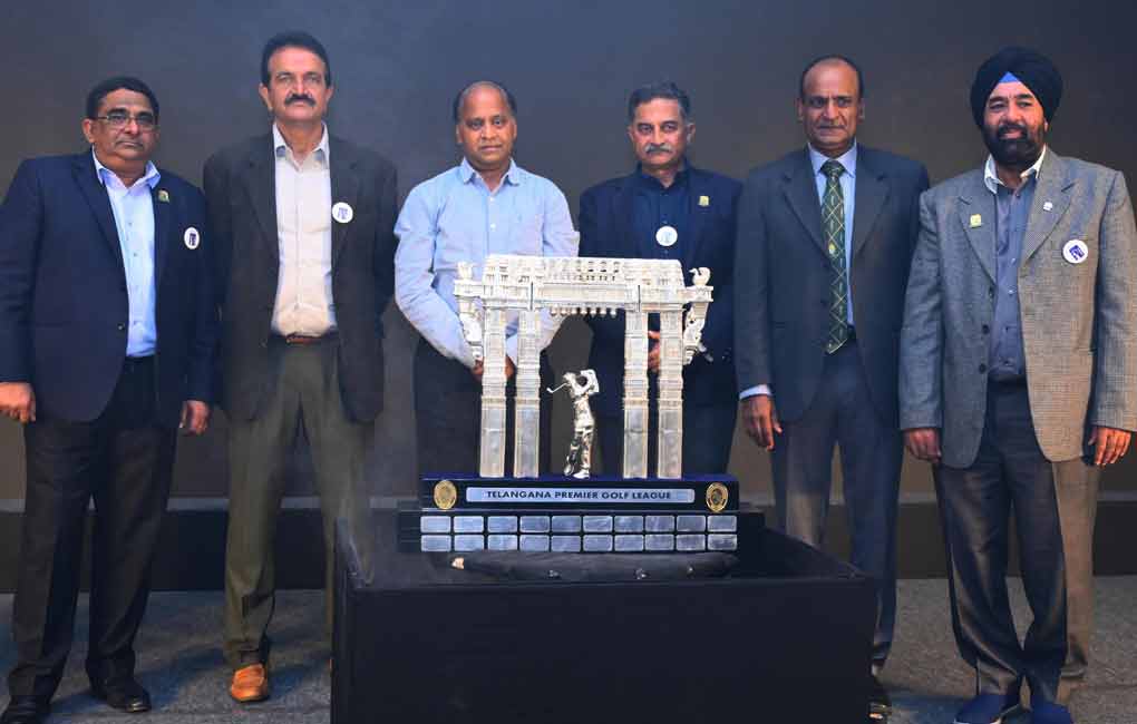 HGA launches Telangana Premier Golf League trophy
