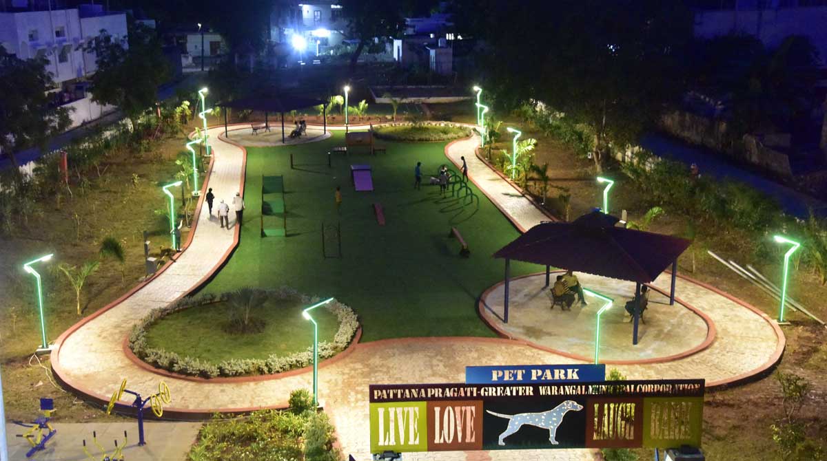 Pet Park opened in Hanamkonda