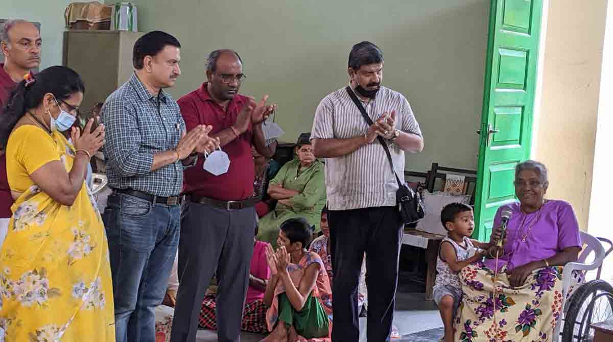 PNB distributes clothes to specially-abled