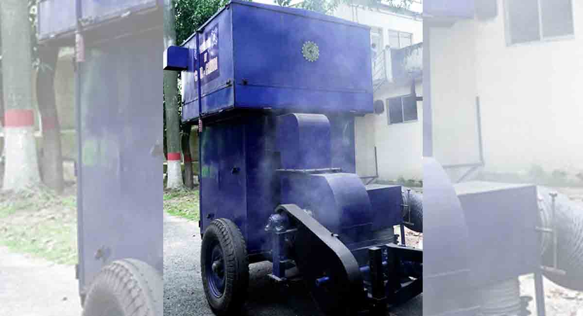 Researchers develop new machine for road cleaning with sewage water