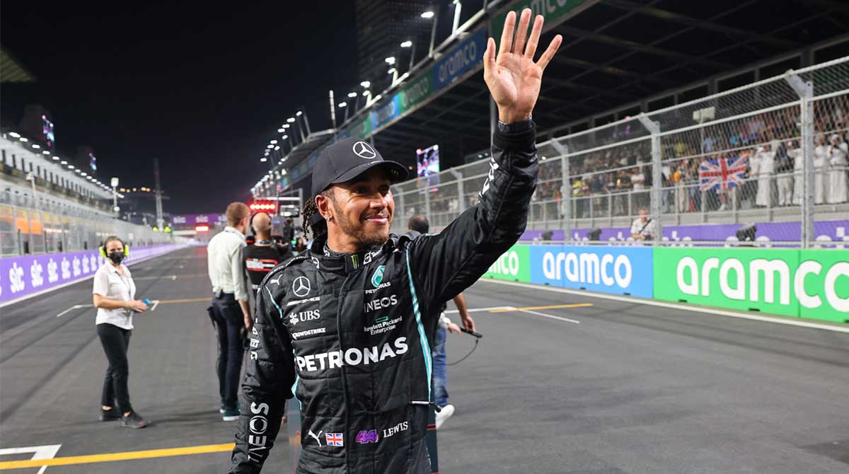 Hamilton becomes first driver to clinch Saudi Arabian GP pole position
