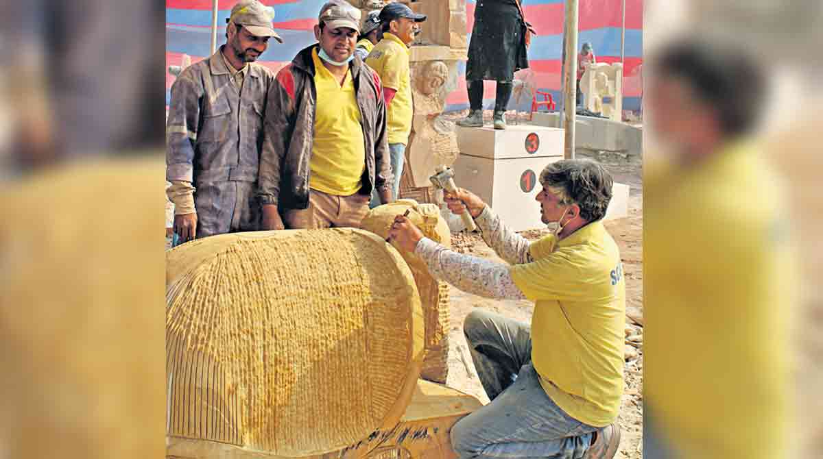 Reviving art of stone sculpting in Telangana