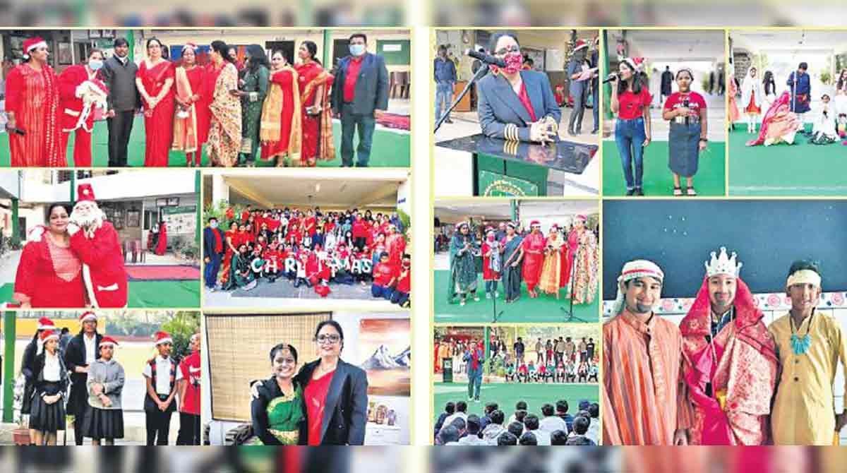 Pallavi model school students grooved to jingle bells with cha cha dance