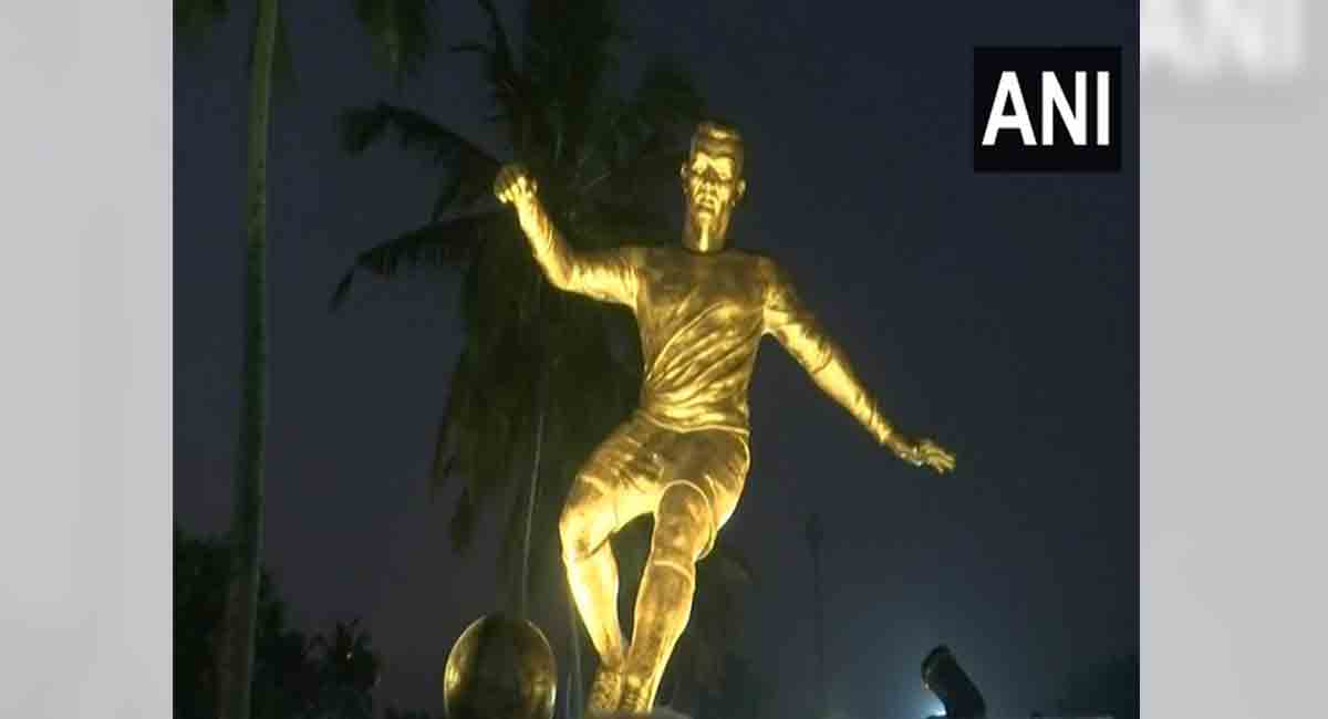Cristiano Ronaldo’s statue installed in Panaji