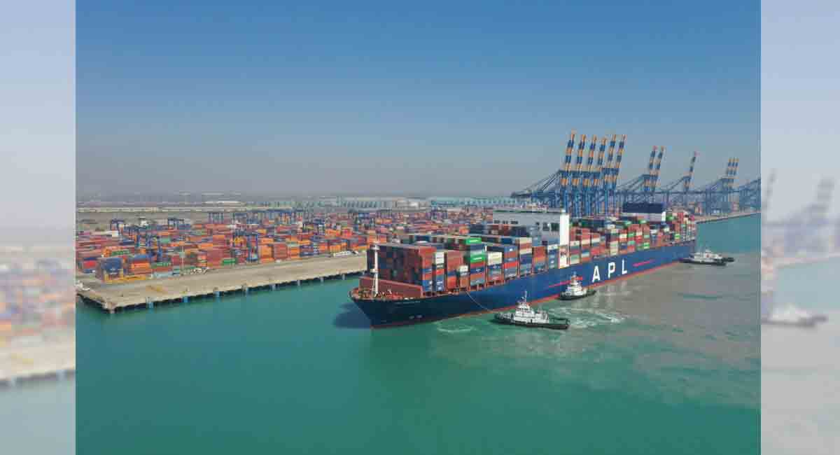 Adani’s Mundra Port handles largest ever container vessel to call on India