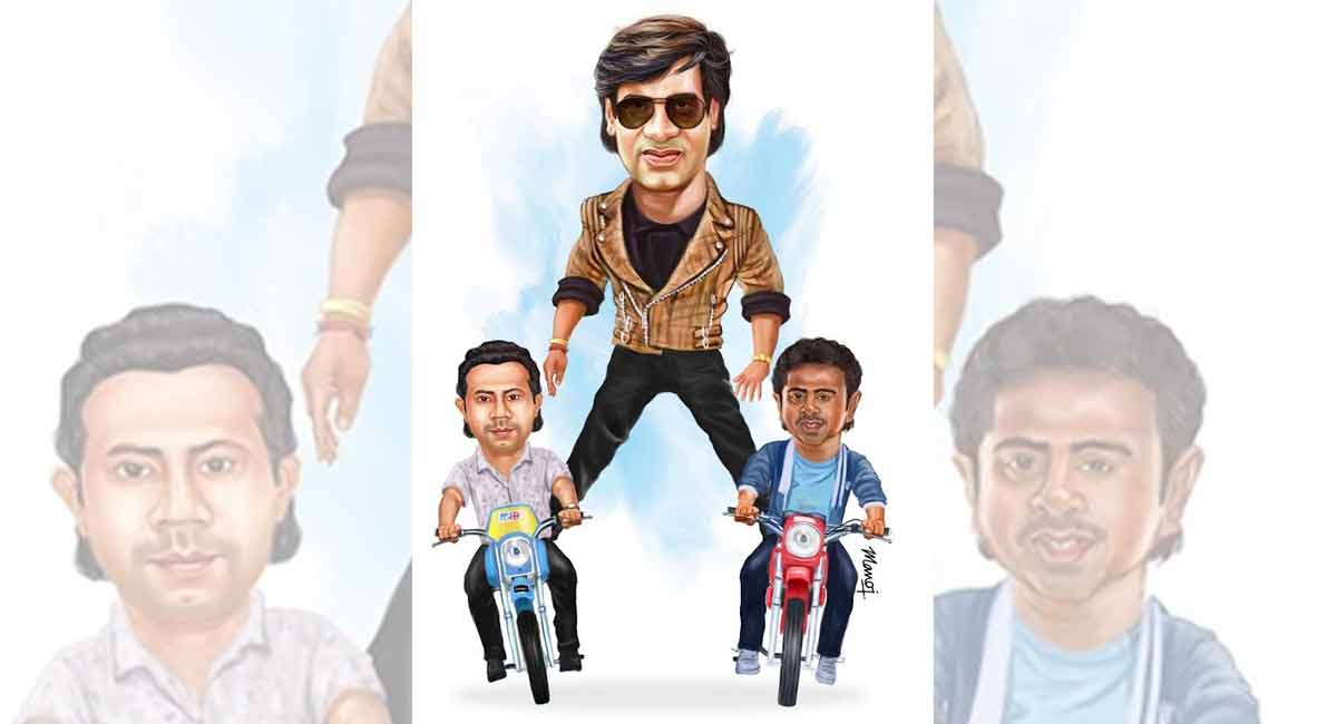 Caricature artiste sketches Ajay Devgn's iconic characters - Telangana Today