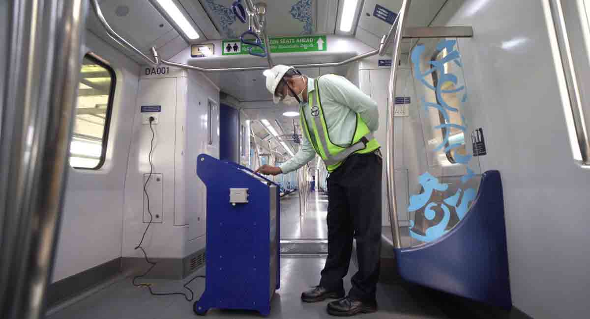 Hyderabad Metro Rail becomes first in India to introduce ozone based sanitisation