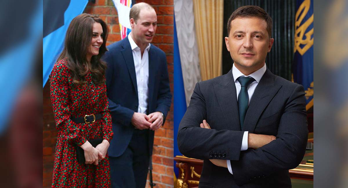 Prince William, Kate Middleton applaud Ukraine President Zelenskyy