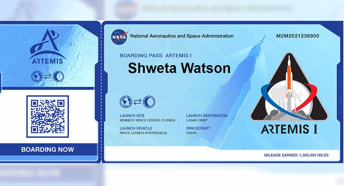 Now, you can send your name to Space