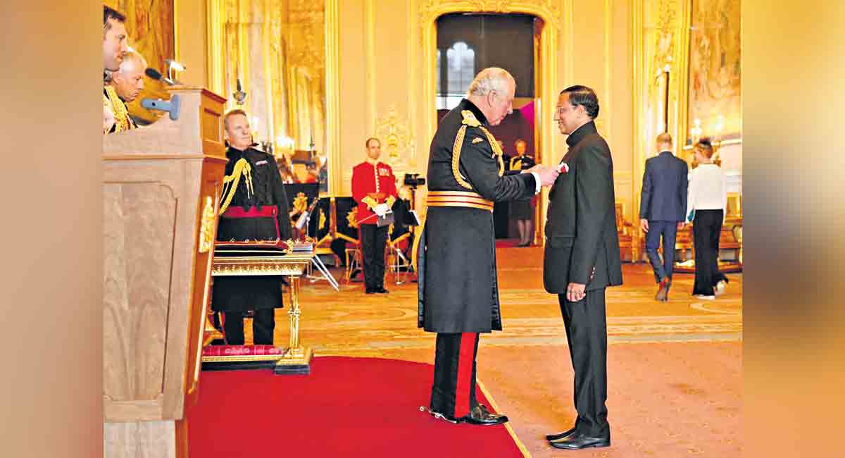 Indian origin Dr P Raghu Ram bestowed with prestigious OBE of UK