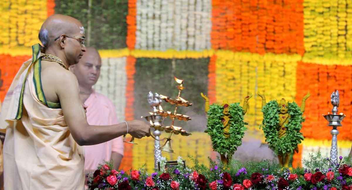Hyderabad: Sri Gaura Purnima festival celebrated at Hare Krishna Golden Temple