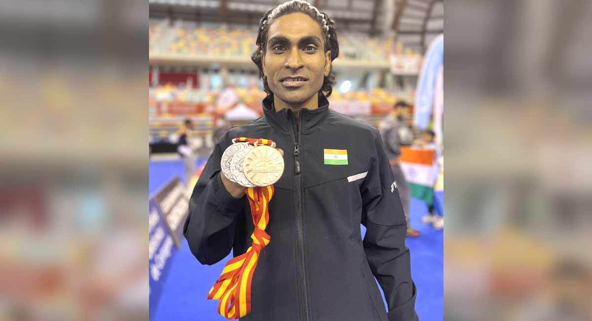 Pramod Bhagat wins 2 silver, one bronze in Spanish Para-Badminton International