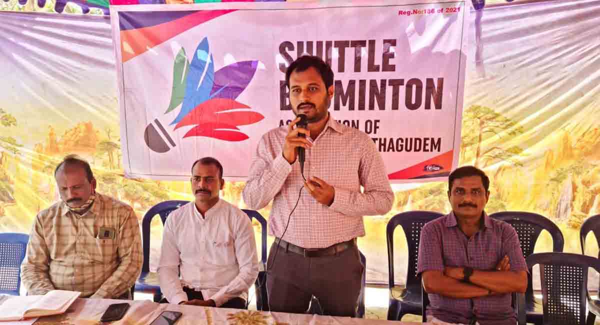 SBA-BKGM goals to advertise shuttle badminton in Kothagudem