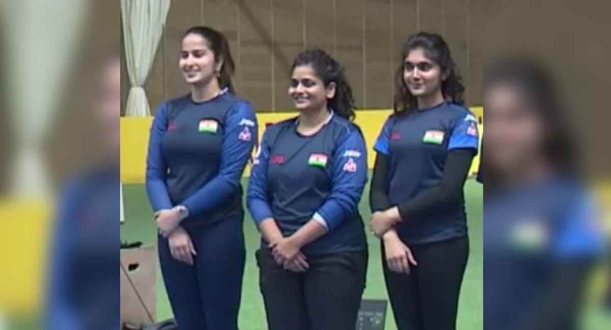 Cairo Shooting World Cup: India shoot gold in Women’s 25M Pistol team event
