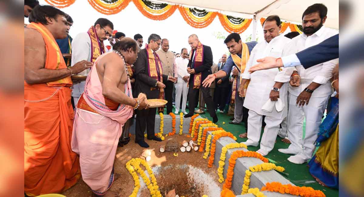 CJI NV Ramana lays foundation stone for construction of new building of IAMC-Hyderabad