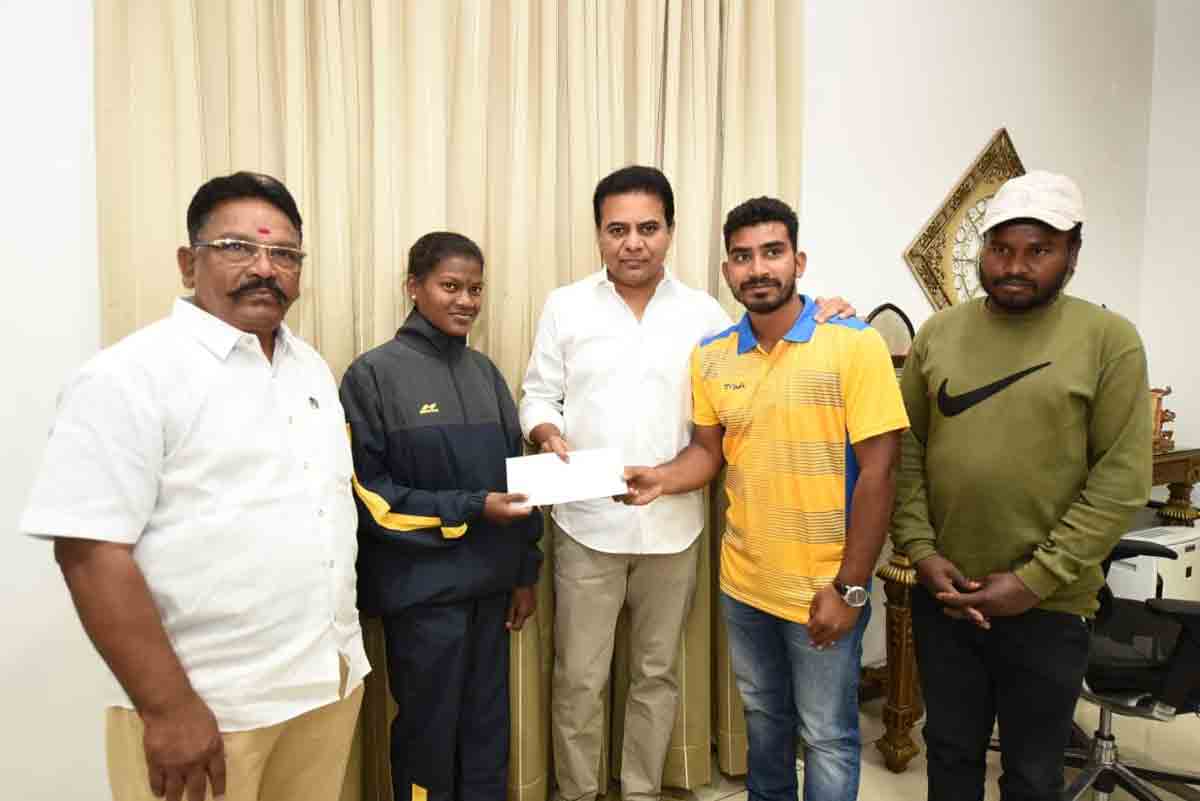 KTR lends financial support to students