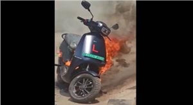 Another electric scooter catches fire in Tamil Nadu, users furious