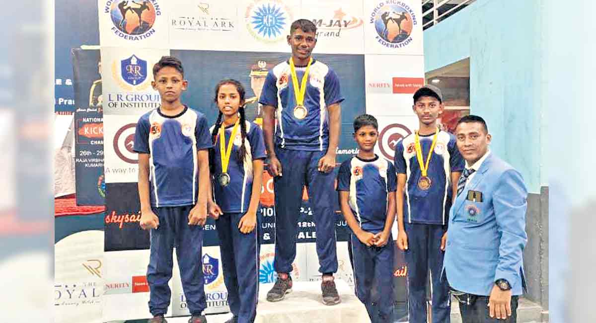 Hyderabad athletes shine at national kickboxing