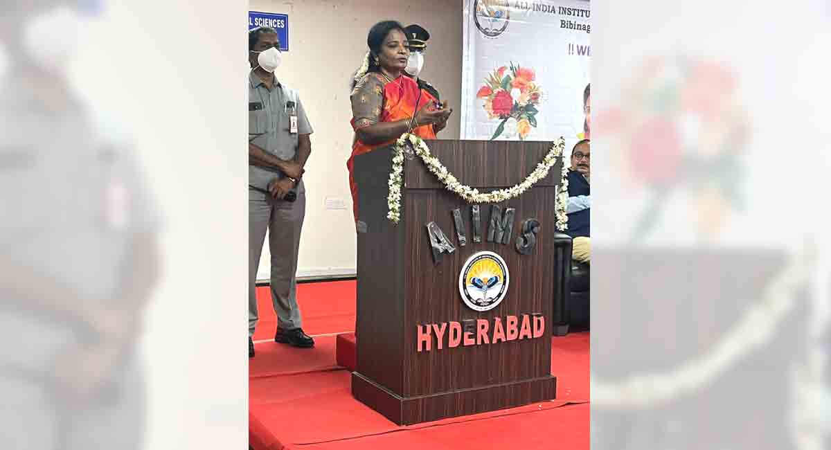 Governor Tamilisai stresses on need for improving rural medical services