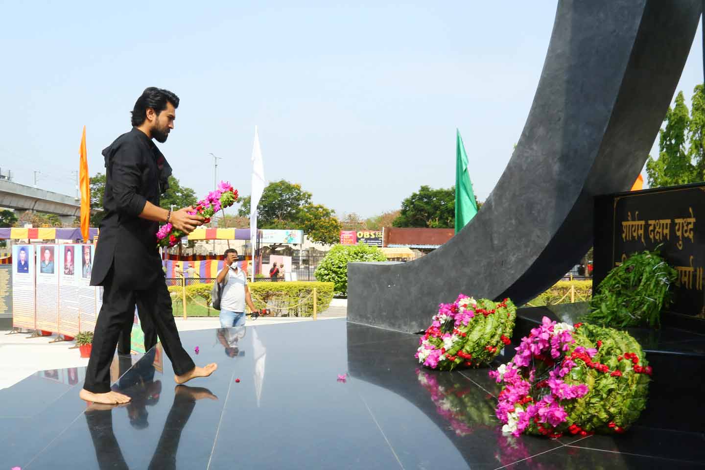 Ram Charan joins students to pay homage to fallen War Heroes in Secunderabad