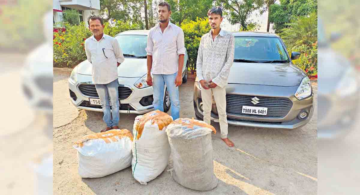 Hyderabad: 78 kg of marijuana seized, inter-State gang held in Keesara