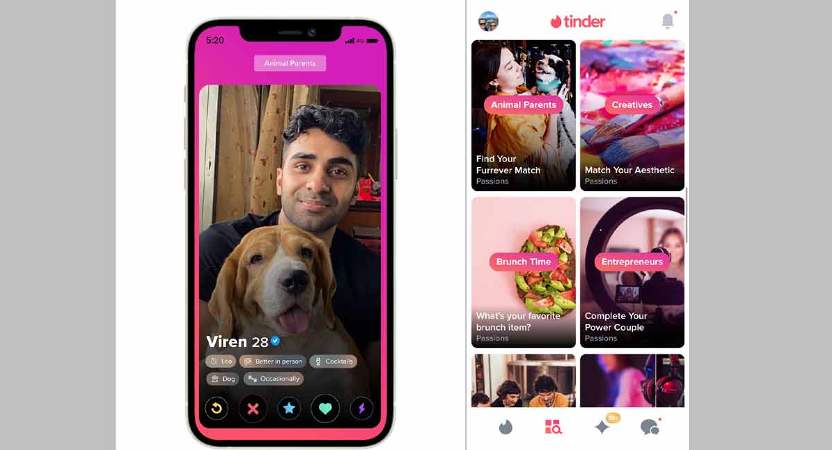 Find your pawfect match on Tinder’s Explore with your pet! 