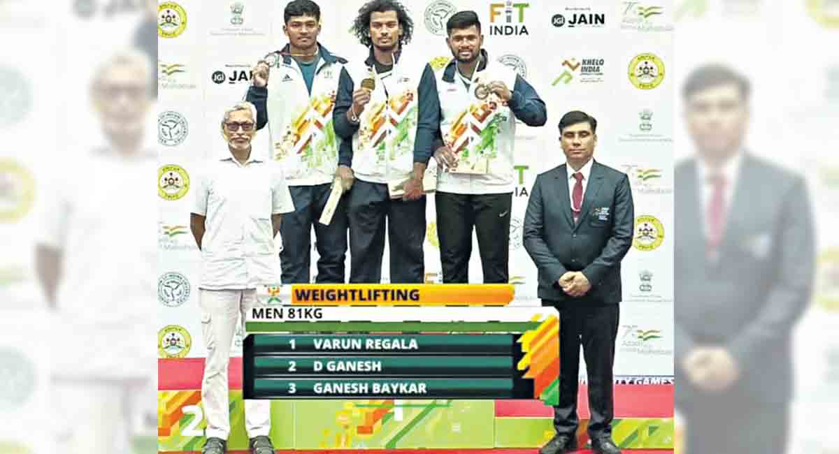 Ragala Varun clinches gold in weightlifting at Khelo Indian University Games