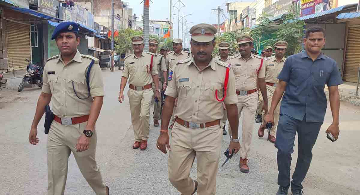 Sri Rama Navami: Security stepped up in Bhainsa