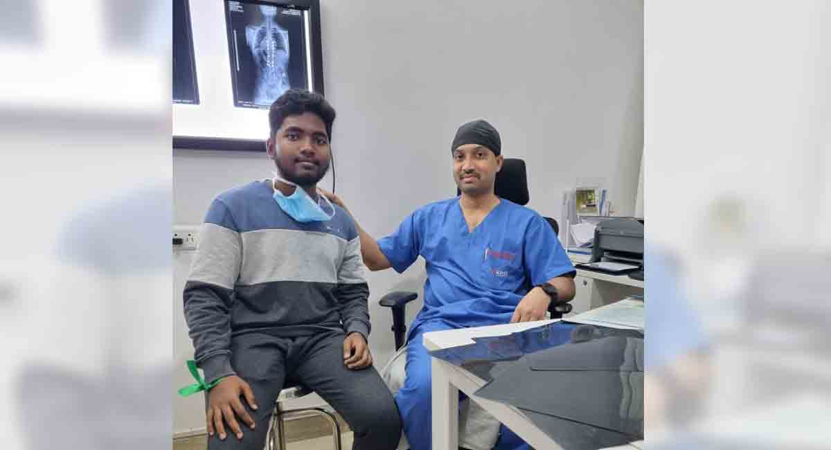 Hyderabad: 13-year-old undergoes corrective surgery for congenitive scoliosis at KIMS