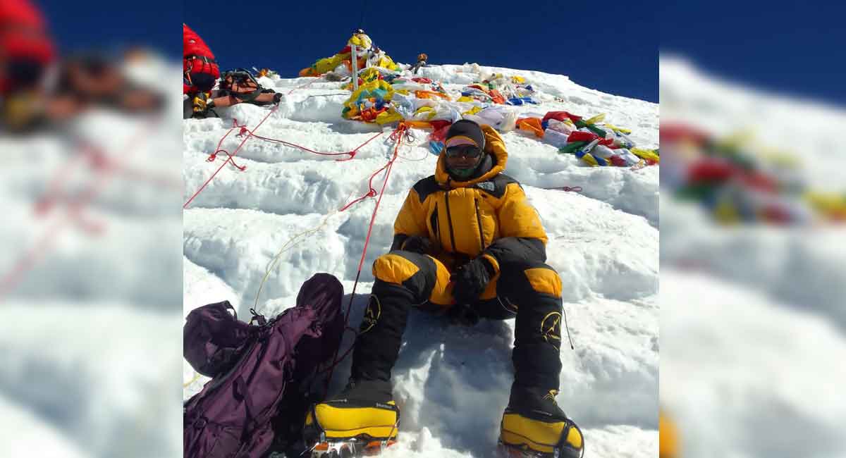 Telangana’s Anvitha Reddy scales Mt Everest