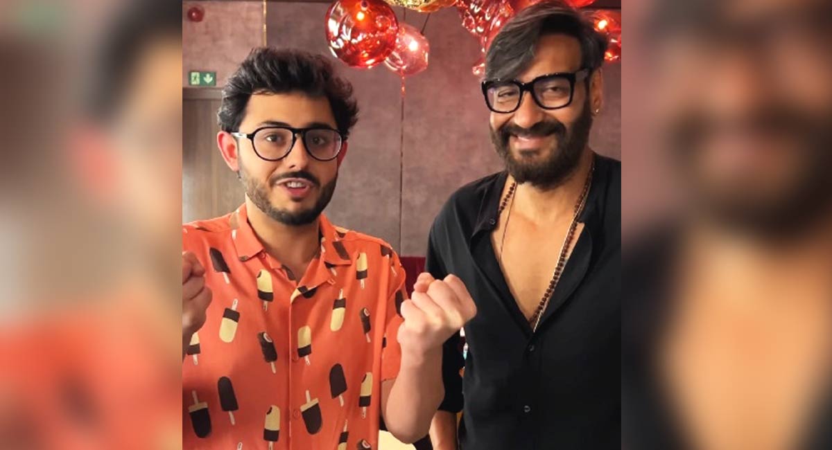 CarryMinati: Told Ajay Devgn he should get a copyright on his eyes -  Telangana Today