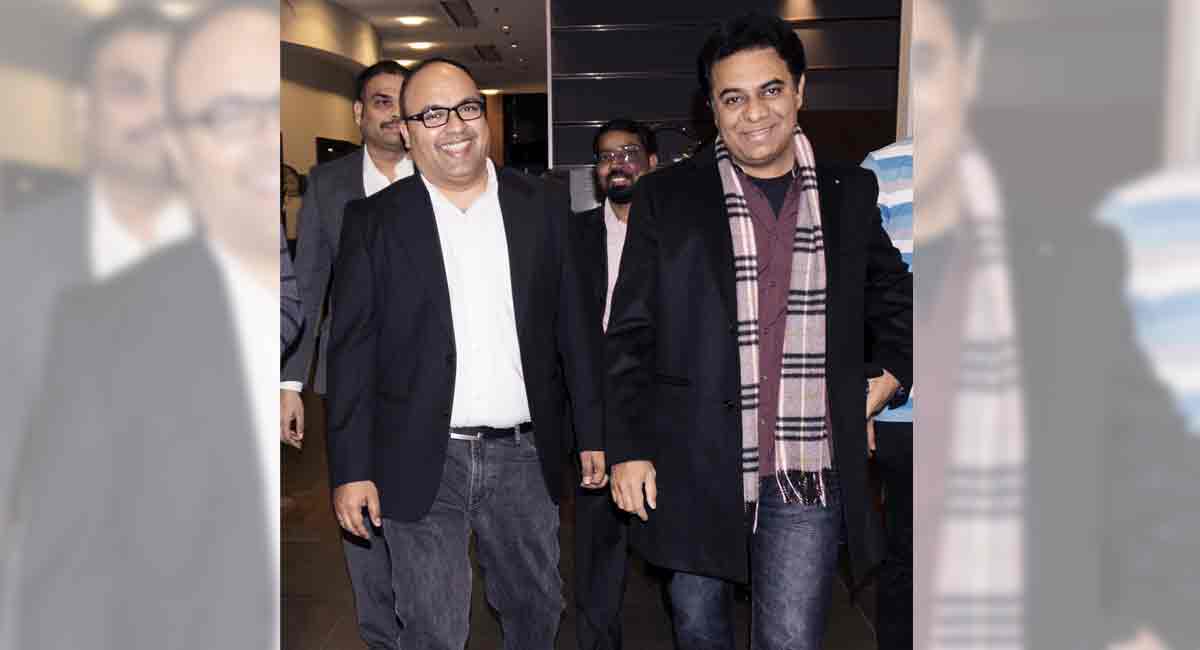 KTR arrives at Zurich to attend WEF annual meeting